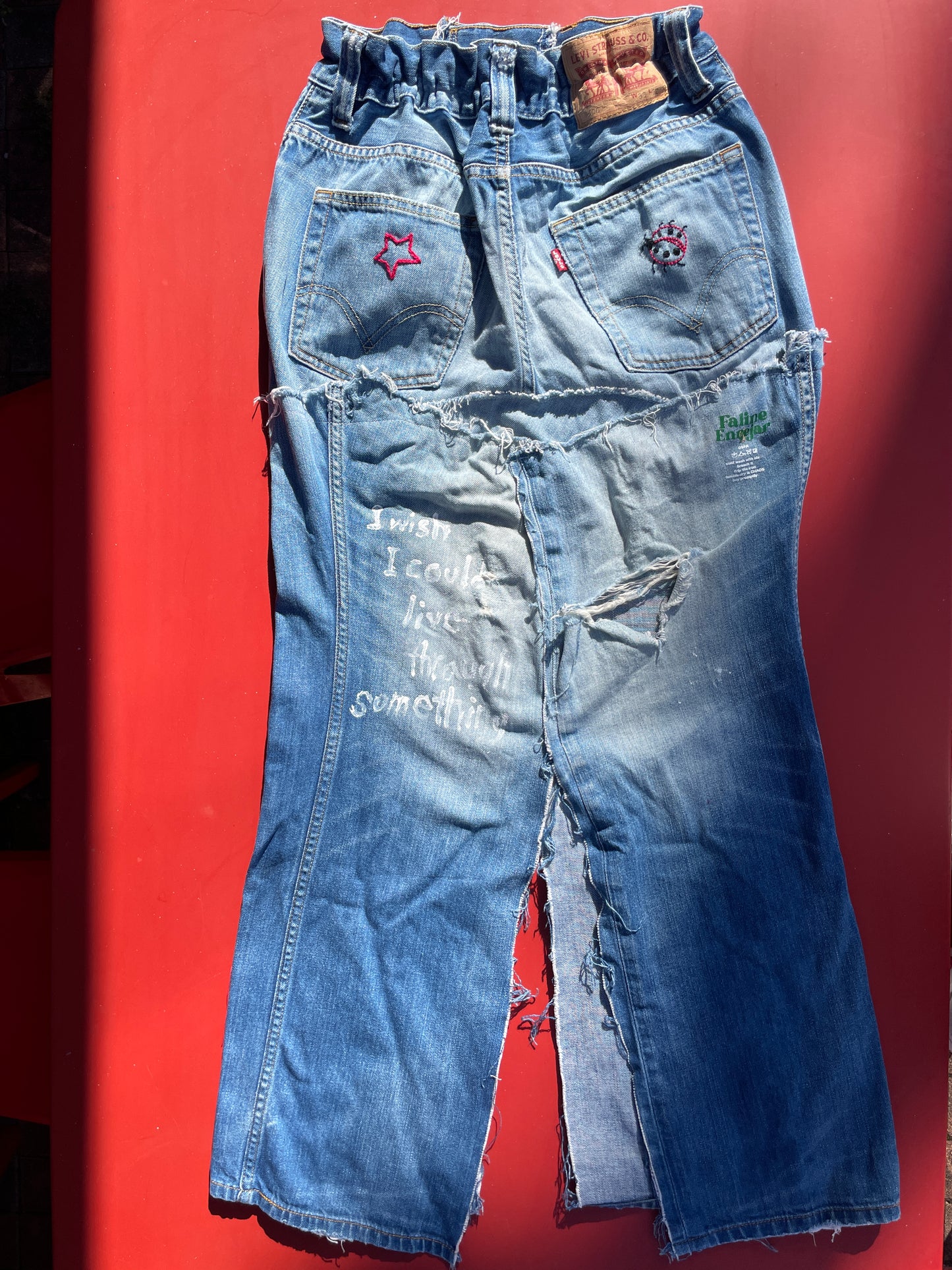 Faline Enrejar Ladybird Denim Skirt