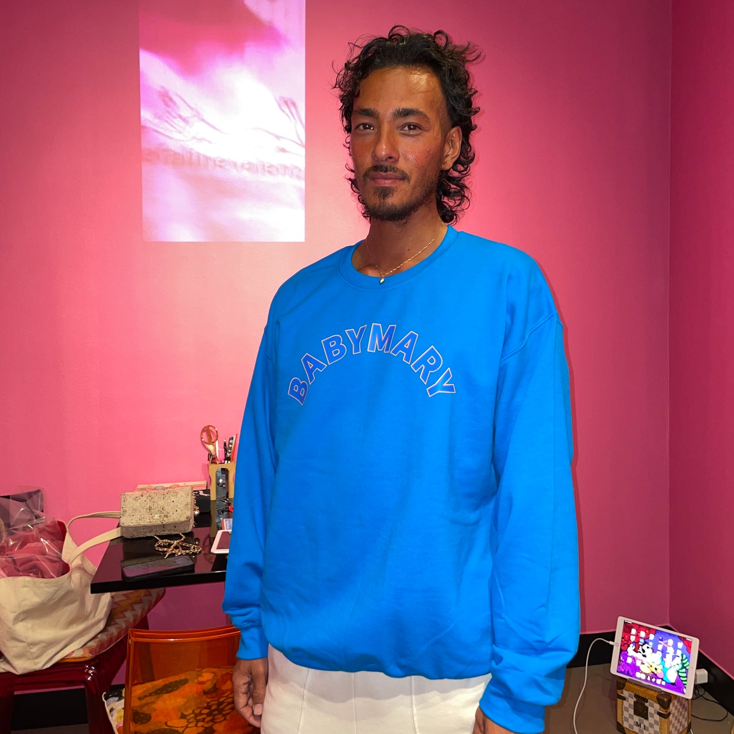 Faline BABYMARY Crew Sweat in Sapphire Blue