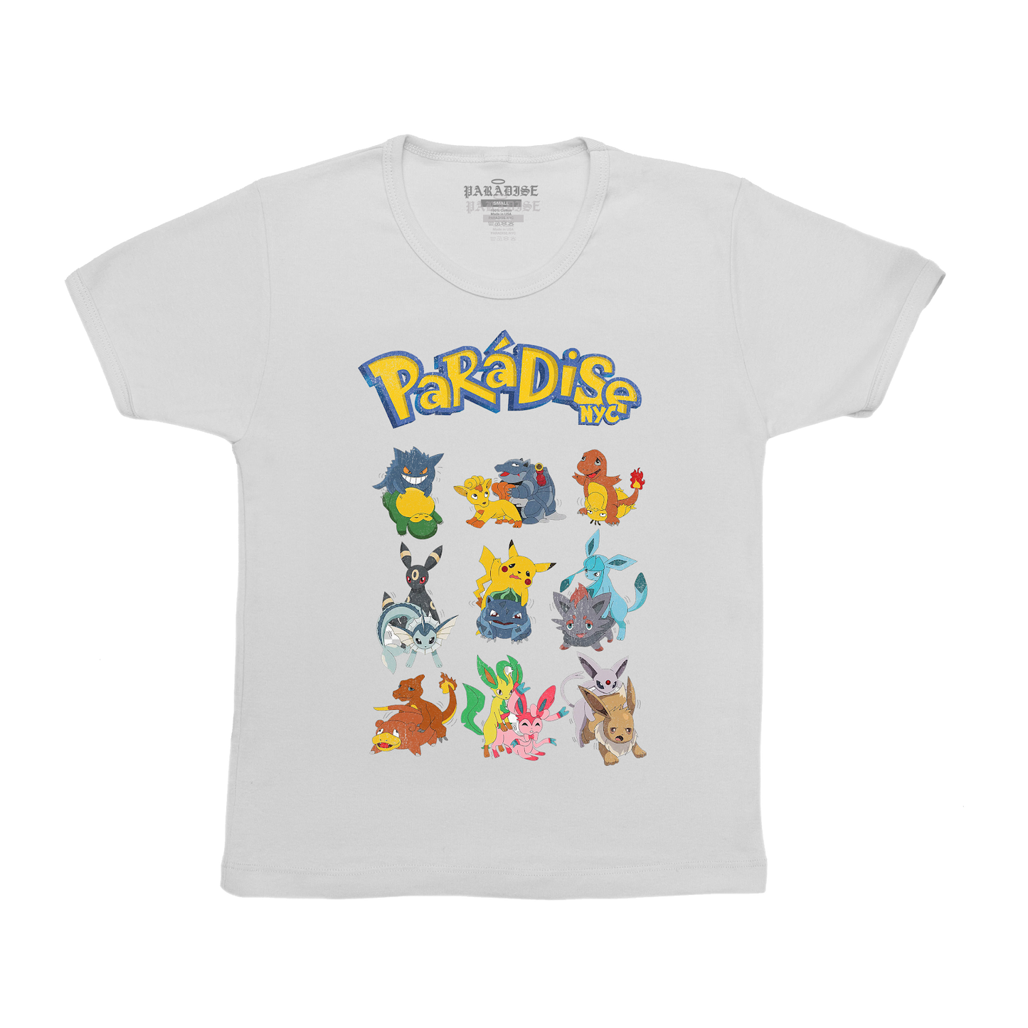 Paradis3 POKE-DISE BABY TEE in White