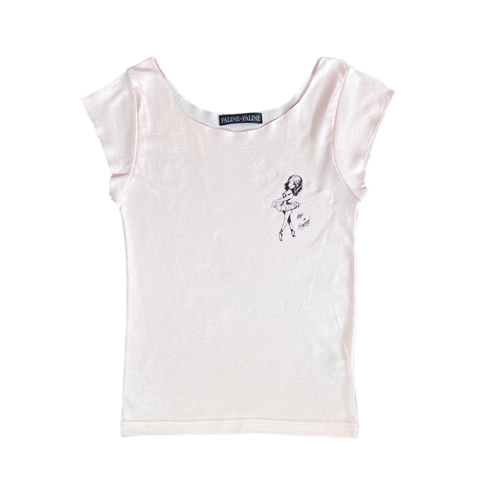 Fafi faline ballerina tee Pink