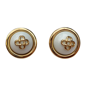 Casablanca CC dome earrings