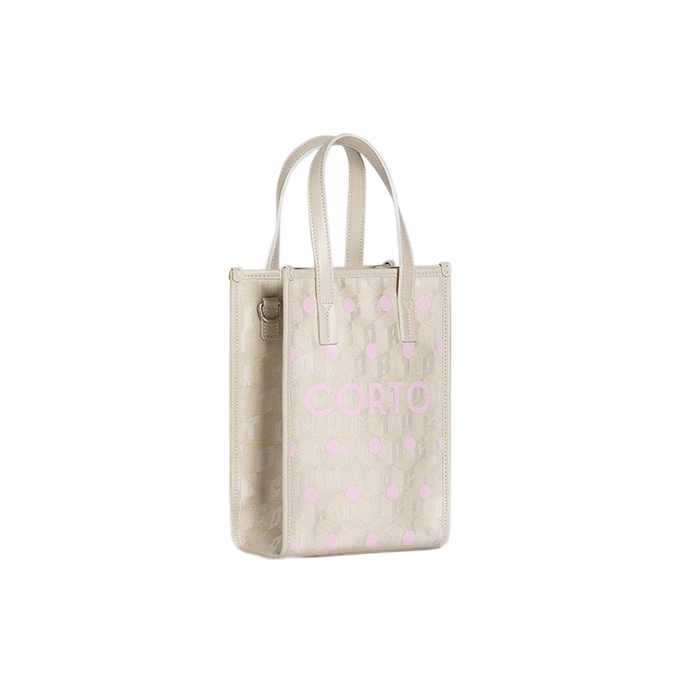 CORTO MOLTEDO Shopper tote medium White/Pink