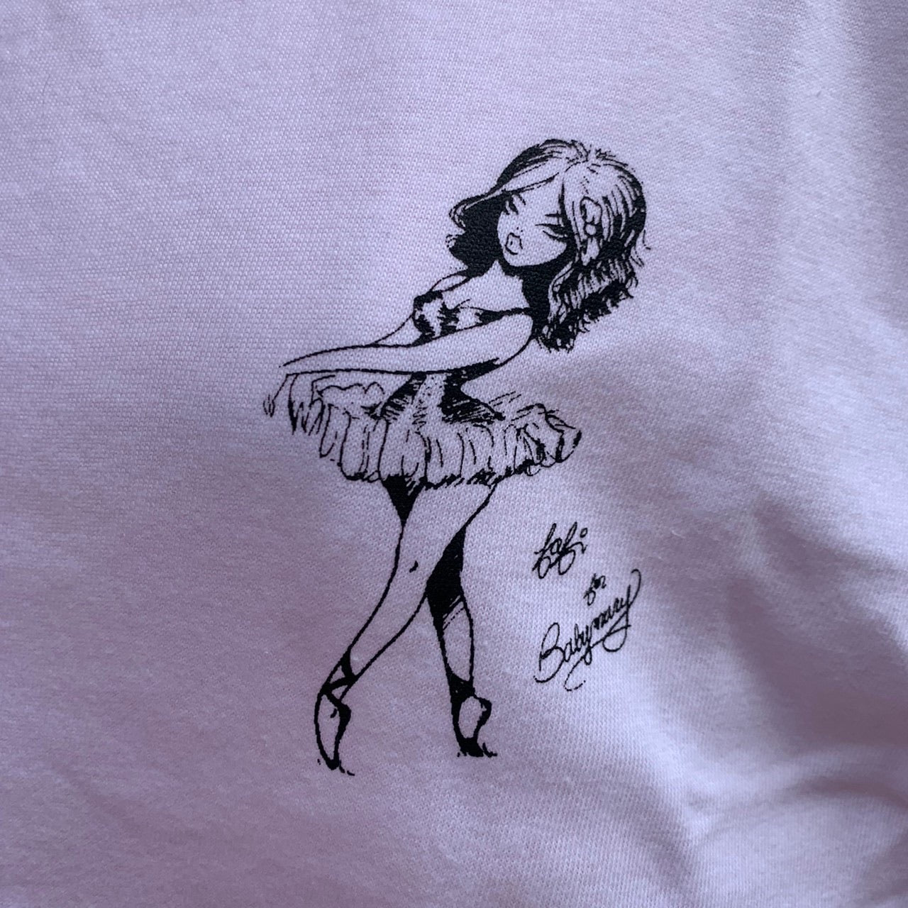Fafi x Faline ballerina Tee shirt (White)