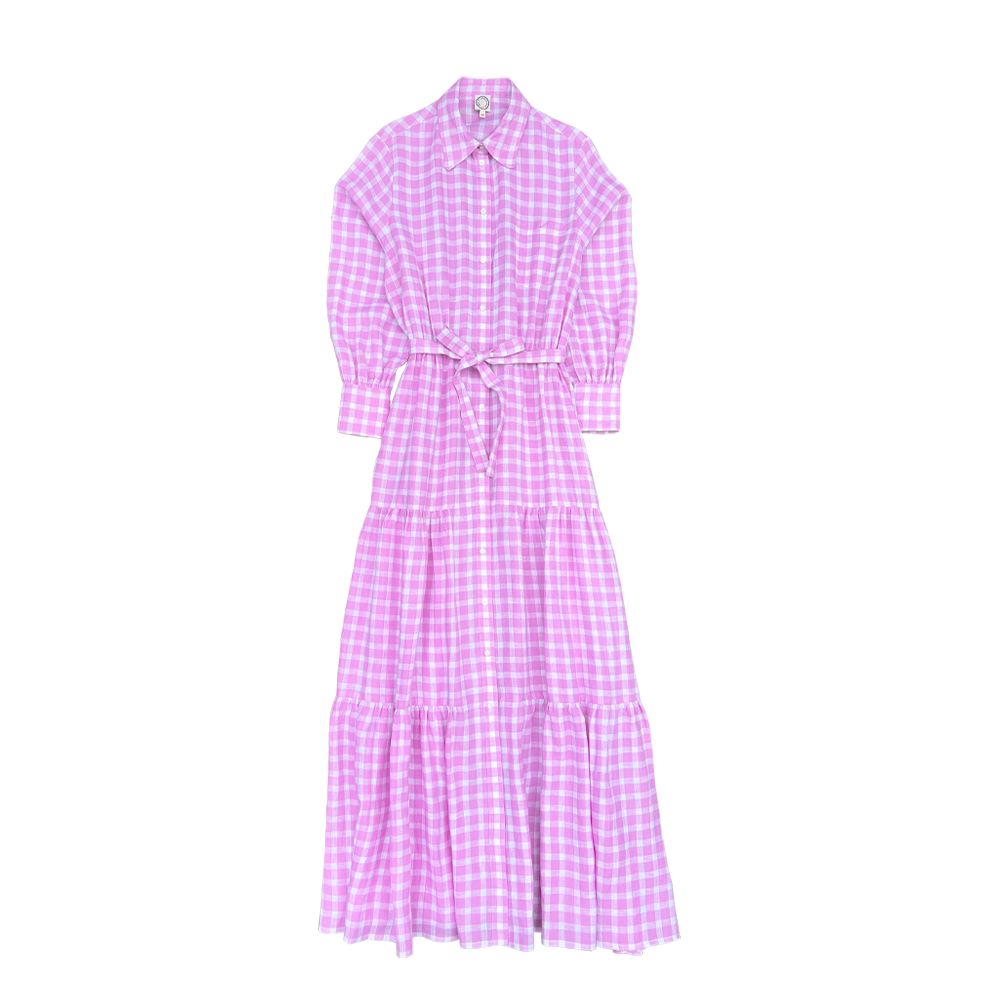 Ines de la Fressange Lena day dress (Pink white)