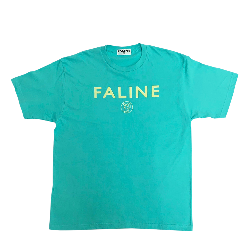 Faline logo charity Tee (Aqua )