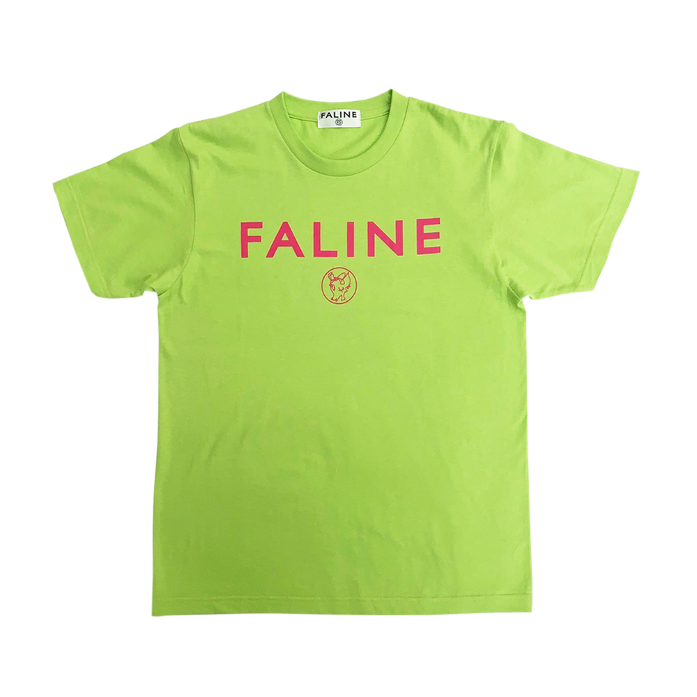 Faline logo charity Tee (Light green )