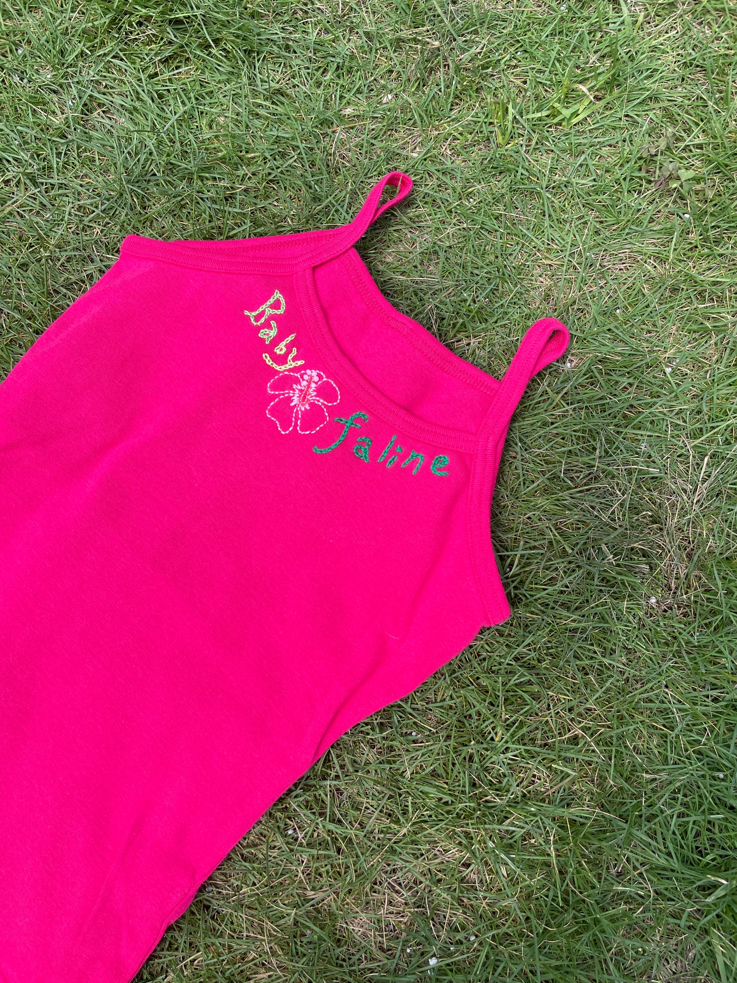 Faline Enrejar for Baby Faline embroidery Cami in Pink