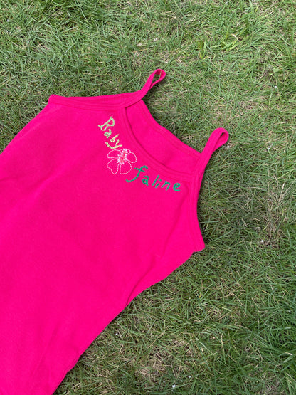 Faline Enrejar for Baby Faline embroidery Cami in Pink