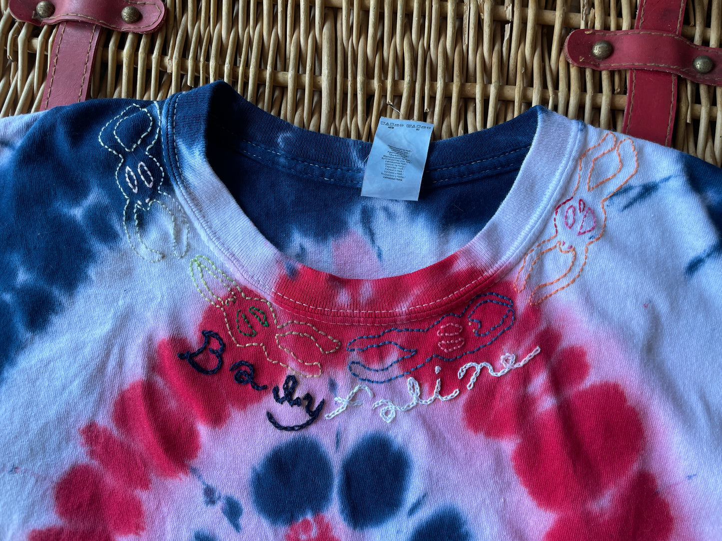 Pre Order Faline Enrejar for Baby Faline embroidery Tee in Tie Dyed