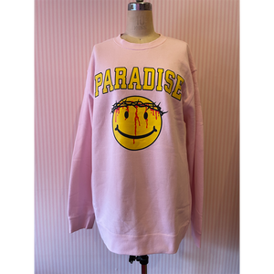 Paradis3 SMILEY JESUS CREW in Pink