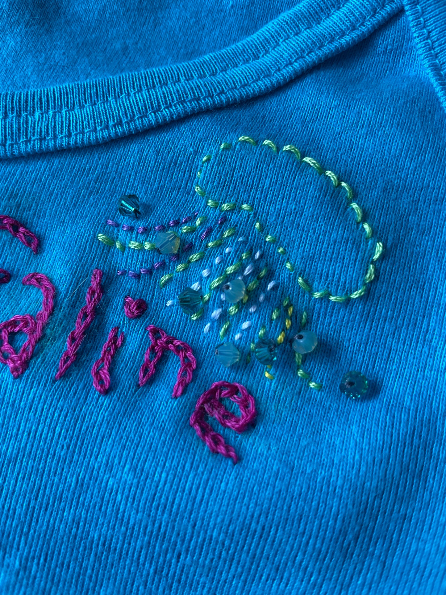Faline Enrejar for Baby Faline embroidery Cami in blue