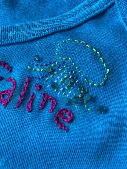Faline Enrejar for Baby Faline embroidery Cami in blue