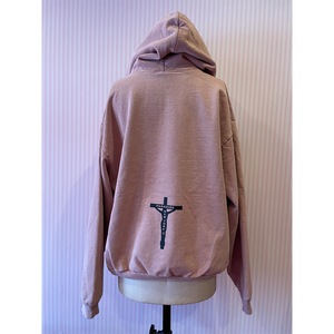 Paradis3 SMILEY JESUS HOOD in Pink