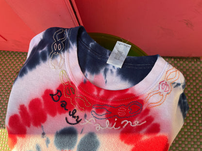 Pre Order Faline Enrejar for Baby Faline embroidery Tee in Tie Dyed