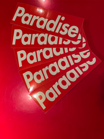 Paradis3 box logo sticker pack