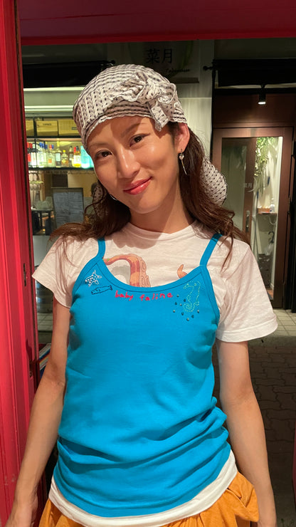 Faline Enrejar for Baby Faline embroidery Cami in blue