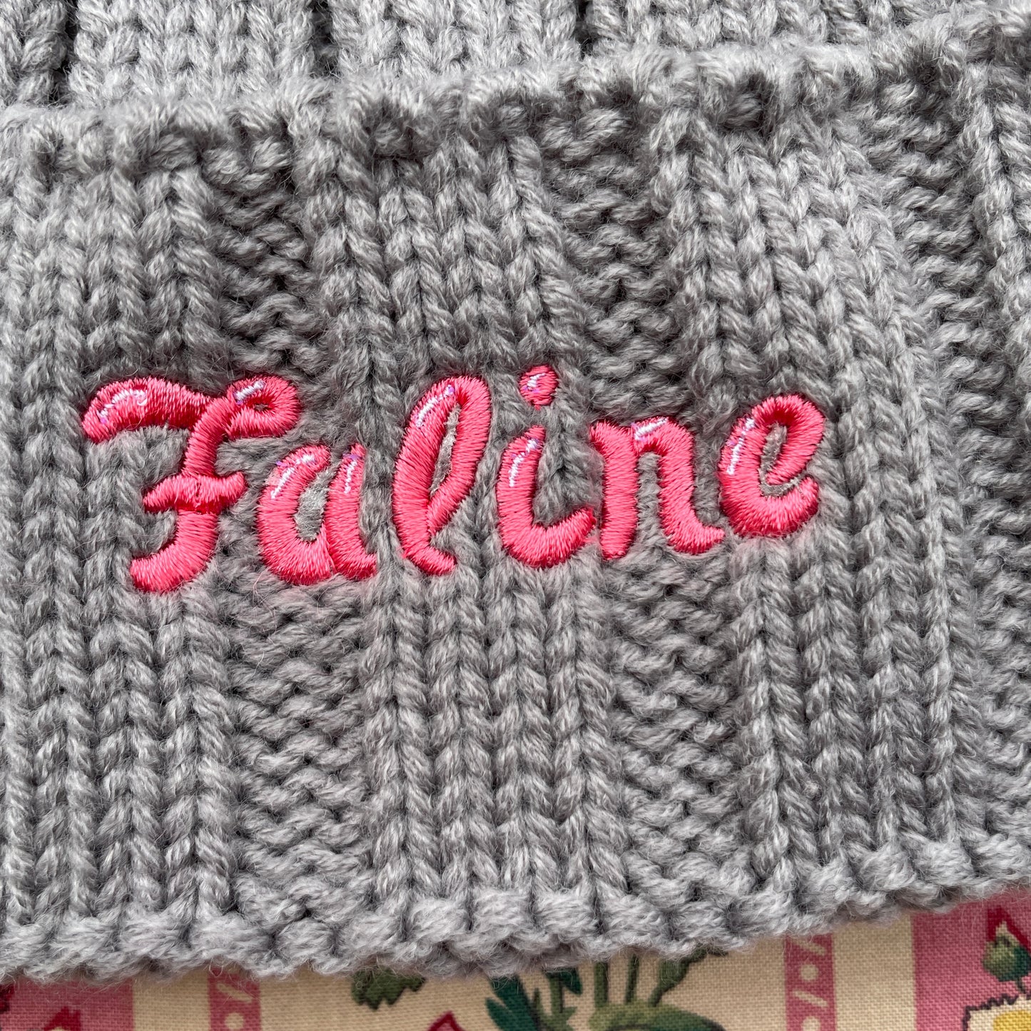 Faline lolita knitted Beanie in Grey