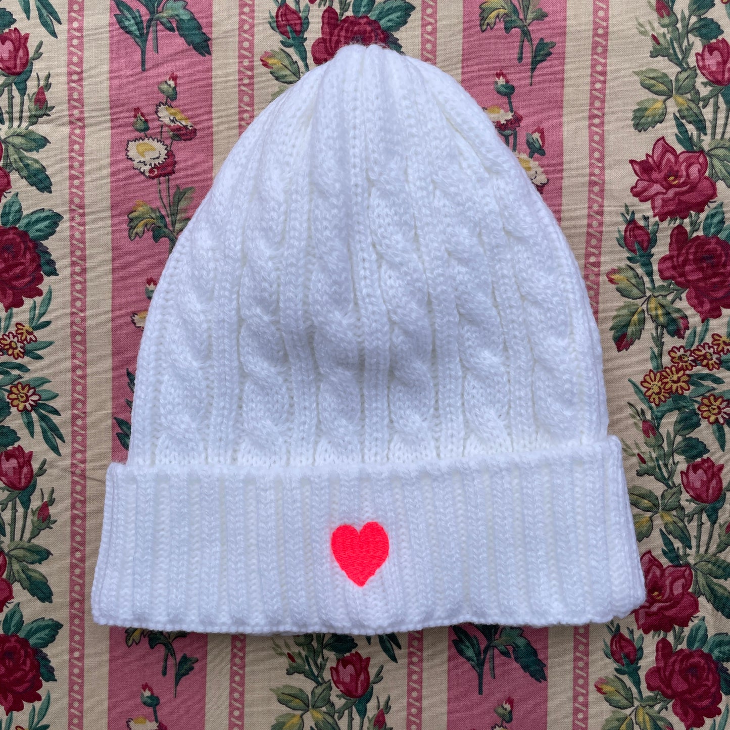 Faline lolita knitted Beanie in White