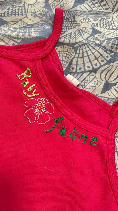 Faline Enrejar for Baby Faline embroidery Cami in Pink