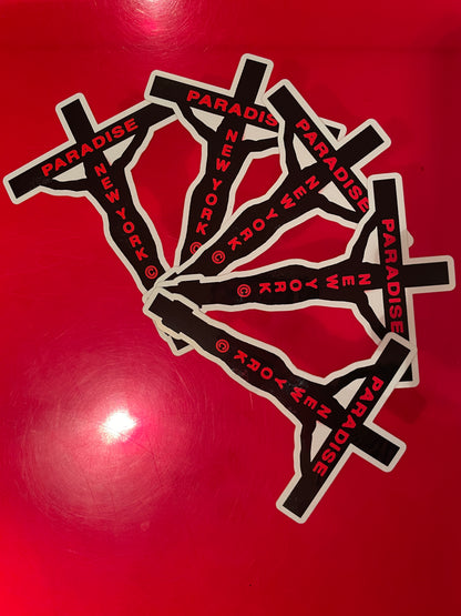 Paradis3 crucifix sticker pack