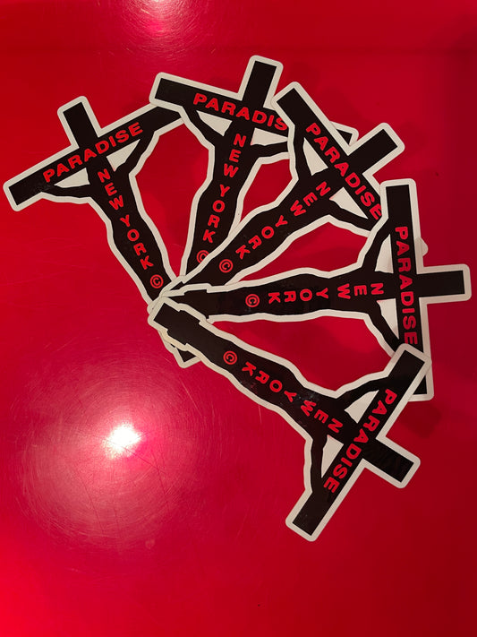 Paradis3 crucifix sticker pack