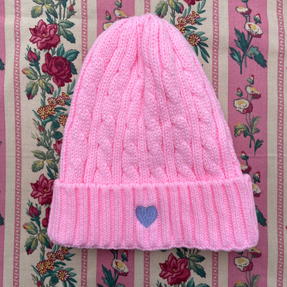 Faline lolita knitted Beanie in Pink