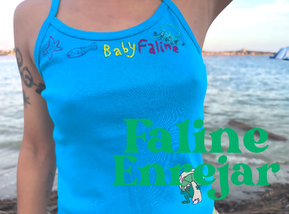 Faline Enrejar for Baby Faline embroidery Cami in blue