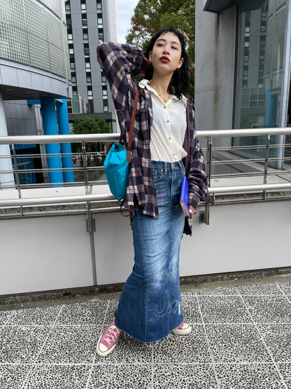 Faline Enrejar Before Sunrise Denim Skirt