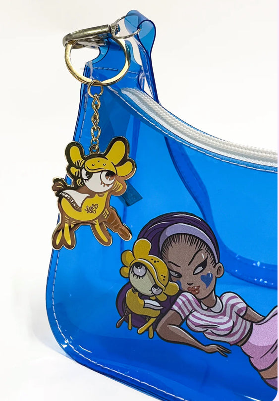 Fafi Lil Plastic Bag + Birtak keychain blue