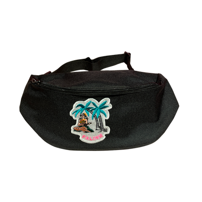 Faline Hawaian Girl Wappen Body Bag in Black