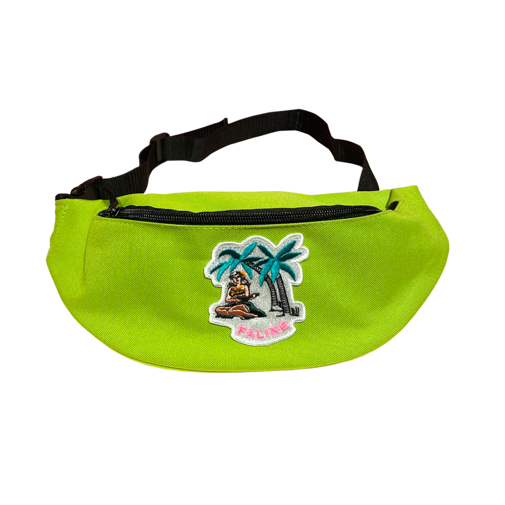 Faline Hawaian Wappen body Bag in Lime