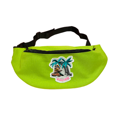 Faline Hawaian Wappen body Bag in Lime