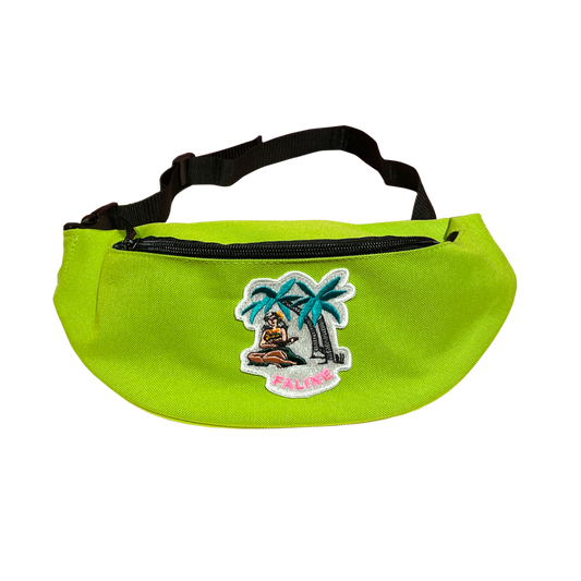 Faline Hawaian Wappen body Bag in Lime