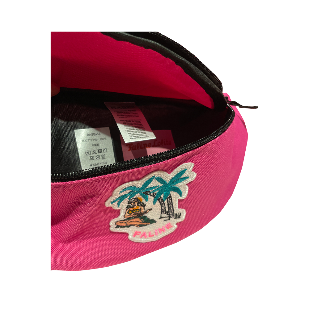 Faline Hawaian Girl Wappen Body Bag in Fushia PINK