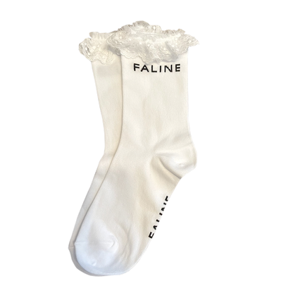 FALINE frill socks White