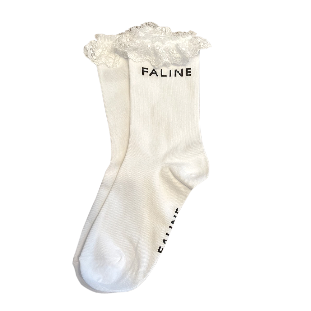 FALINE frill socks White