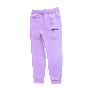 PRE ORDER Faline Embroidery sweat pants Pink