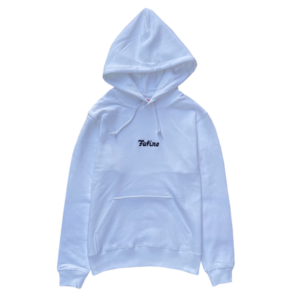 Faline Embroidery Hoodie light White