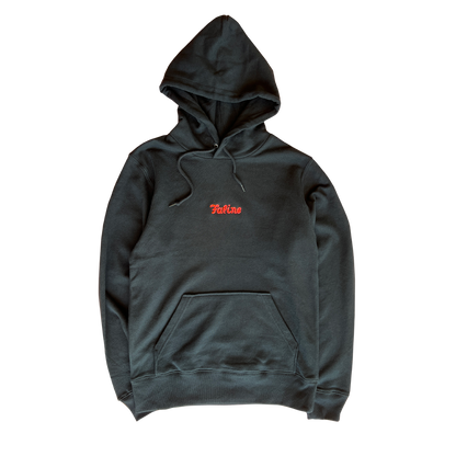 Faline Embroidery Hoodie light Black