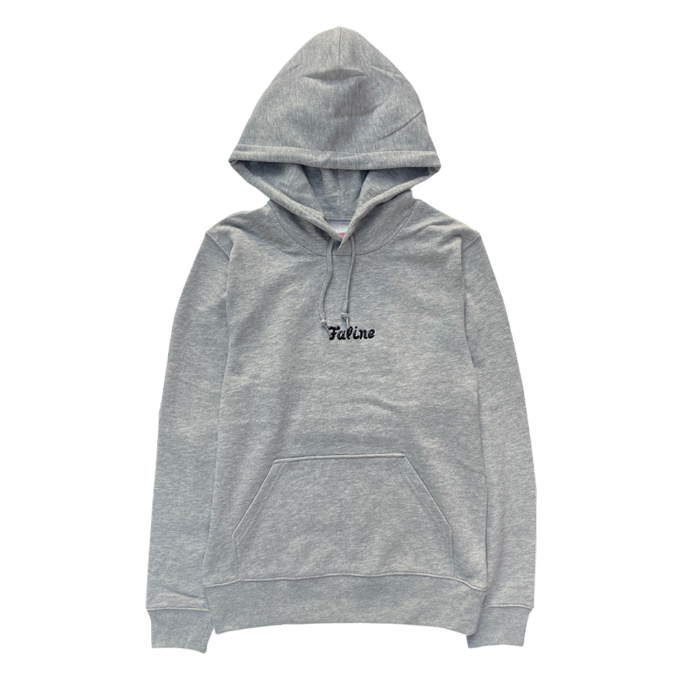 Faline Embroidery Hoodie light Grey