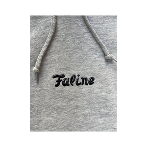 Faline Embroidery Hoodie light Grey