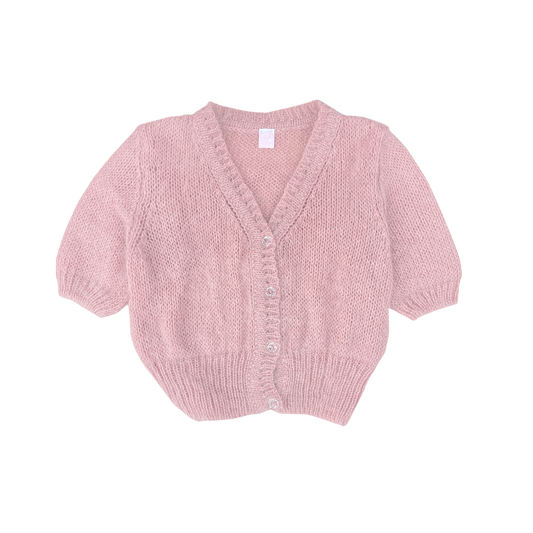 Fifi chachnil Piloto short sleeves cardigan in Sunset rose