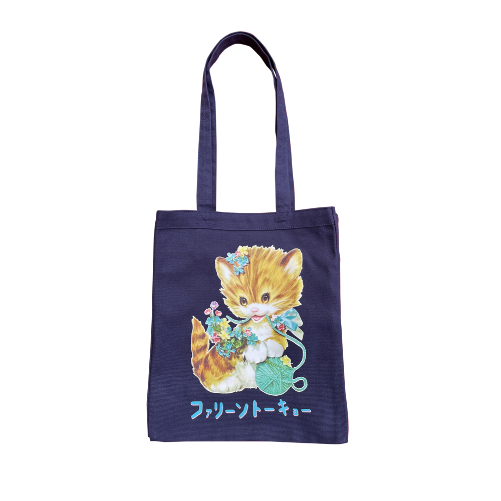 Faline Lolita Cat Tote bag Navy