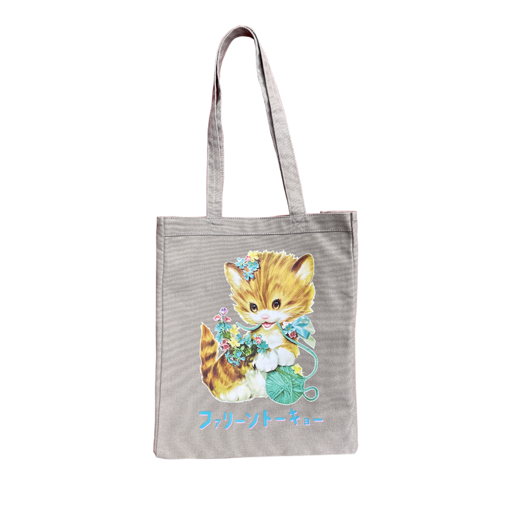 Faline Lolita Cat Tote bag Grey