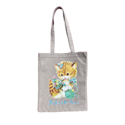 Faline Lolita Cat Tote bag Grey