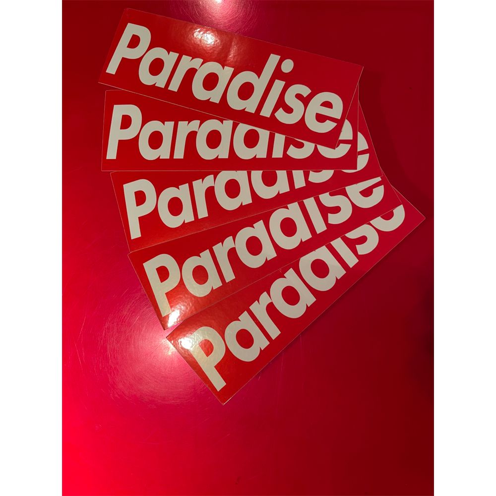 Paradis3 box logo sticker pack