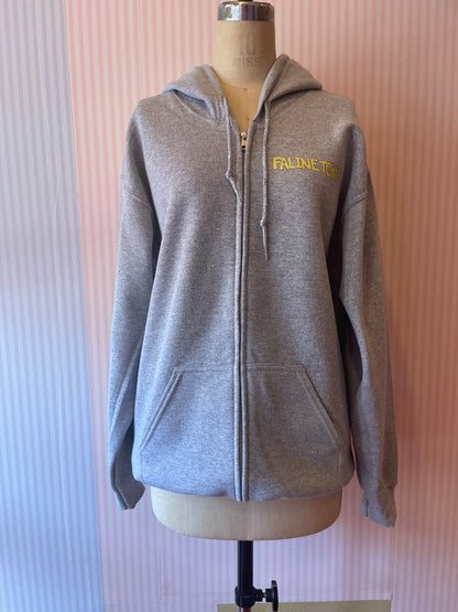 Faline lolita cat Zip-up Hoodie in grey <PRE PRDER>