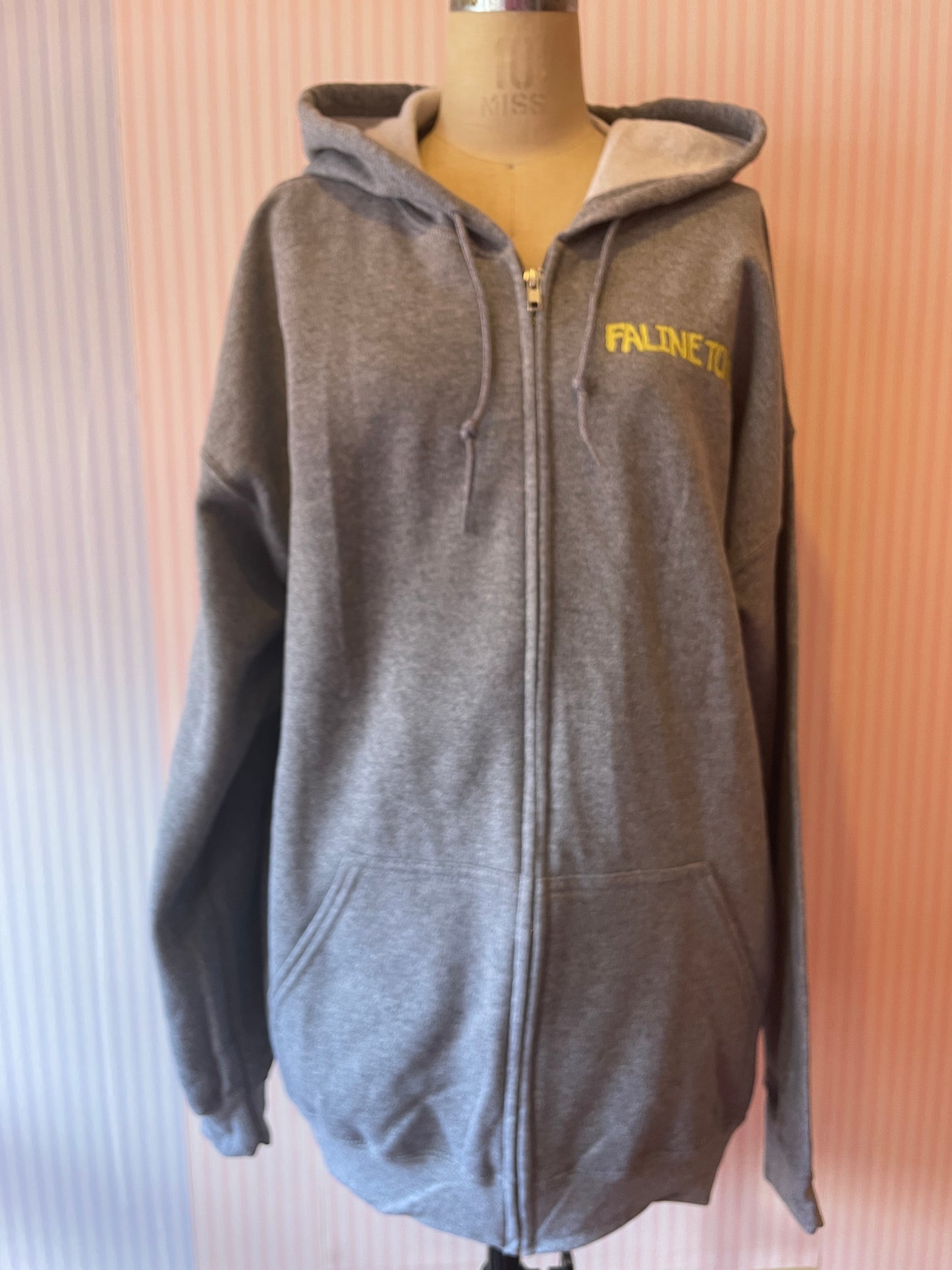 Faline lolita cat Zip-up Hoodie in grey <PRE PRDER>