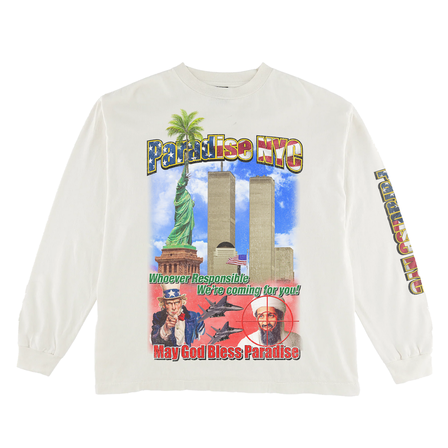 Paradis3 GOD BLESS PARADISE LS in White