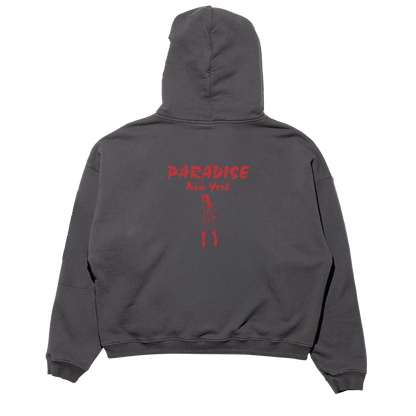 Paradis3 BAD GIRLS ZIP HOOD in Black